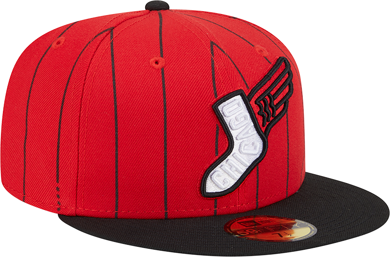 Chicago White Sox New Era 2025/26 City Connect 59FIFTY Fitted Hat - Red/Black Official Team Hat Sports Fan Cap