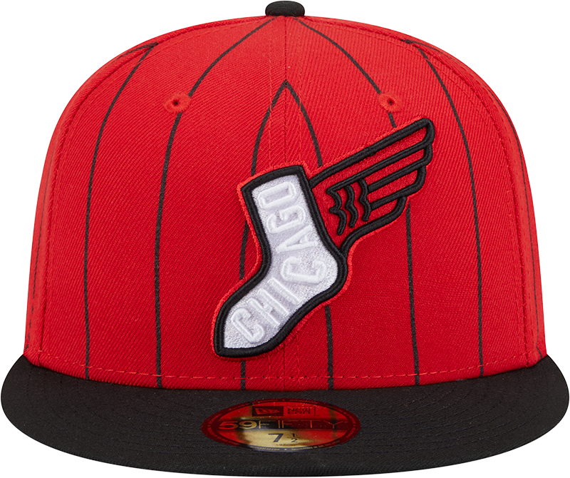 Chicago White Sox New Era 2025/26 City Connect 59FIFTY Fitted Hat - Red/Black Official Team Hat Sports Fan Cap