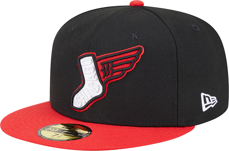 Chicago White Sox New Era 2025 City Connect Alternate 59FIFTY Fitted Hat - Black/Red Official Team Hat Sports Fan Cap