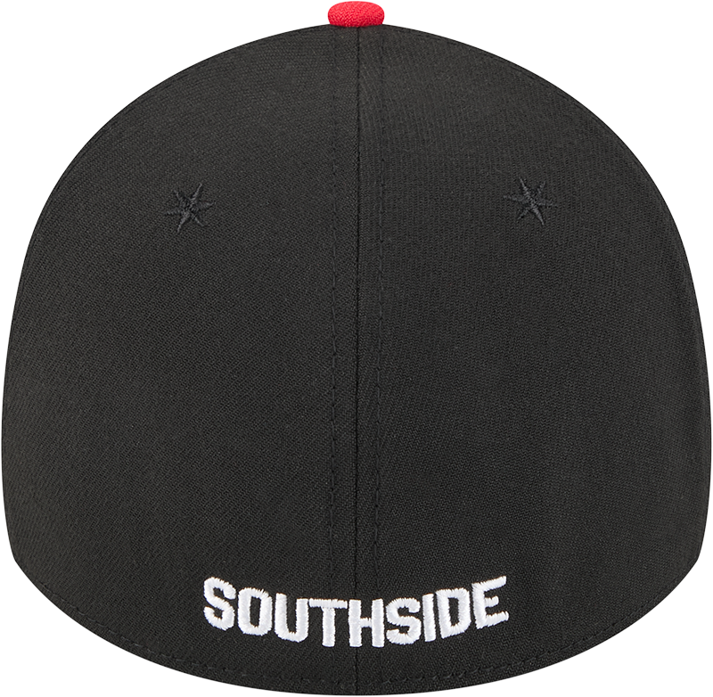 Chicago White Sox 2025 City Connect Alternate Black/Red New Era 39THIRTY Flex Fit Hat Official Team Hat Sports Fan Cap