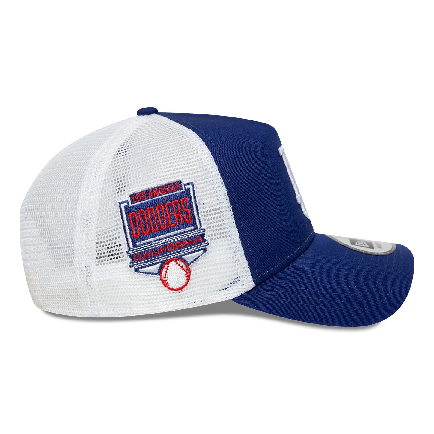 Los Angeles Dodgers MLB Trucker Snapback Side Patch New Era Blue/White Official Team Hat Sports Fan Cap