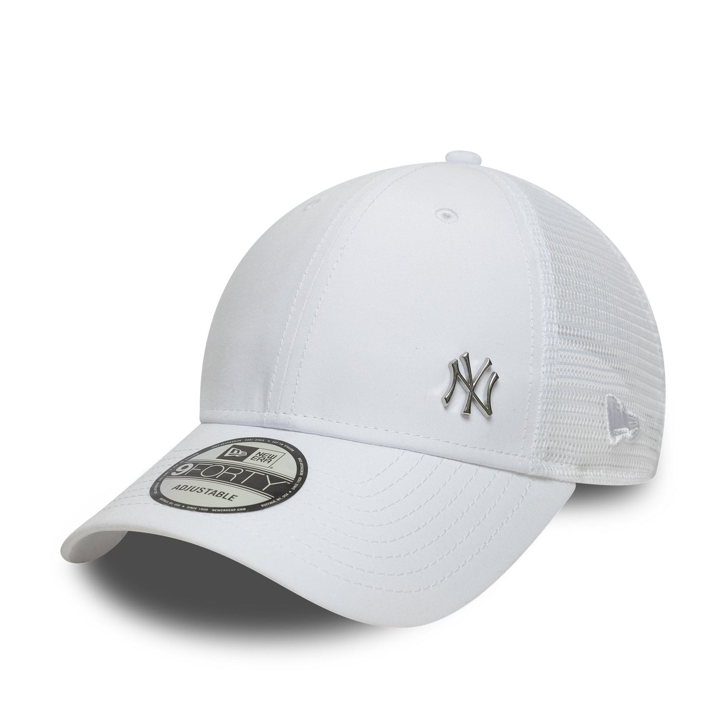 New York Yankees MLB Flawless 9forty Trucker Snapback White Official Team Hat Sports Fan Cap