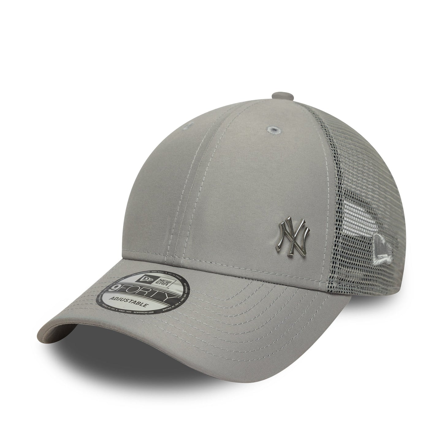 New York Yankees MLB Flawless 9Forty Trucker Grey Official Team Hat Sports Fan Cap