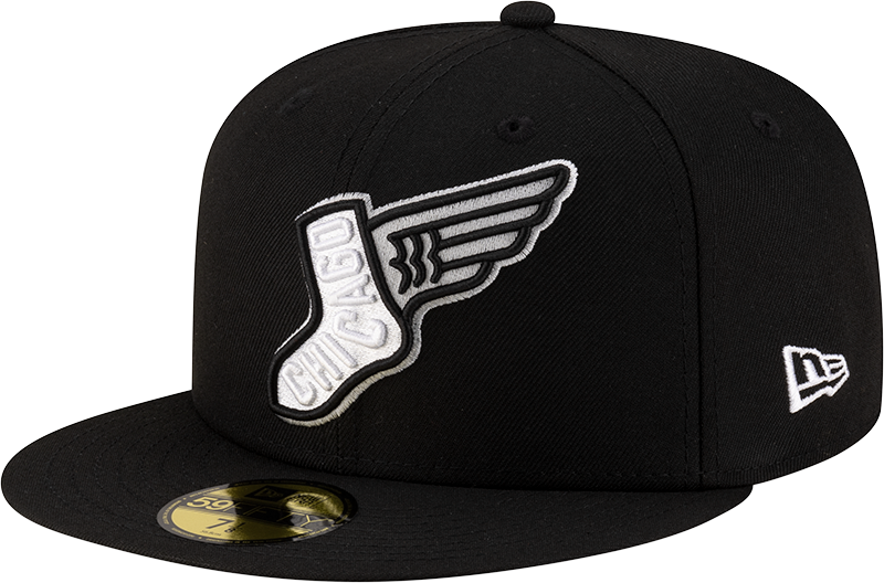 Chicago White Sox New Era 2025 City Connect Team Color 59FIFTY Fitted Hat -Black Official Team Hat Sports Fan Cap
