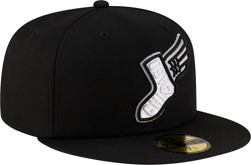 Chicago White Sox New Era 2025 City Connect Team Color 59FIFTY Fitted Hat -Black Official Team Hat Sports Fan Cap