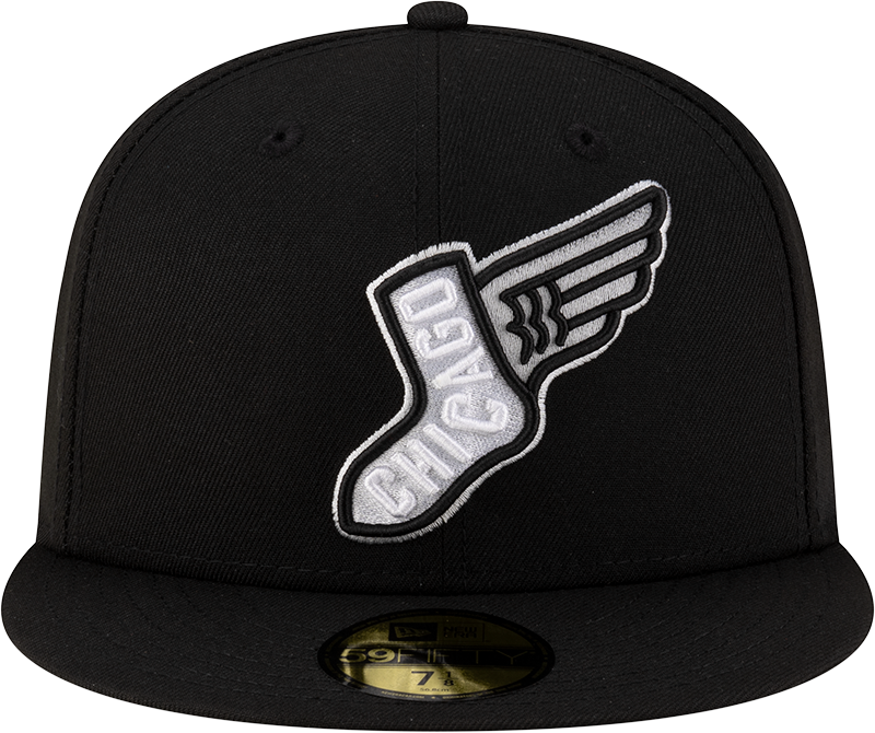 Chicago White Sox New Era 2025 City Connect Team Color 59FIFTY Fitted Hat -Black Official Team Hat Sports Fan Cap