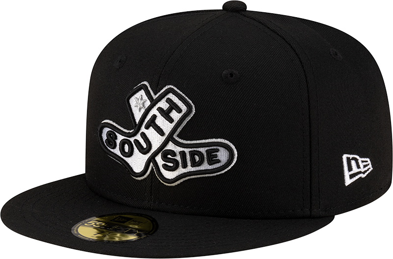 Chicago White Sox New Era 2025 City Connect Batting Practice Team Color 59FIFTY Fitted Hat -Black Official Team Hat Sports Fan Cap