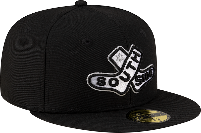 Chicago White Sox New Era 2025 City Connect Batting Practice Team Color 59FIFTY Fitted Hat -Black Official Team Hat Sports Fan Cap