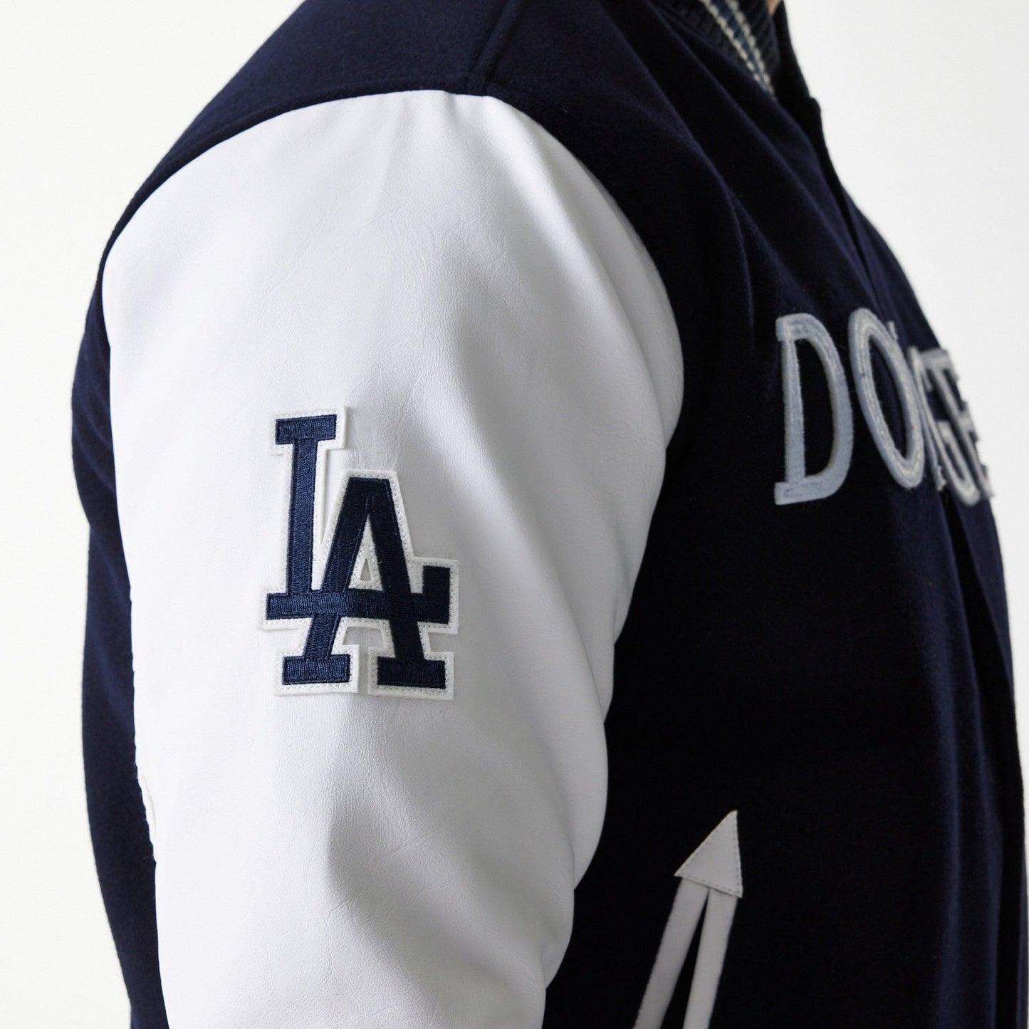 Los Angeles Dodgers MLB Wordmark Varsity Jacket New Era Official Sports Fan Gear