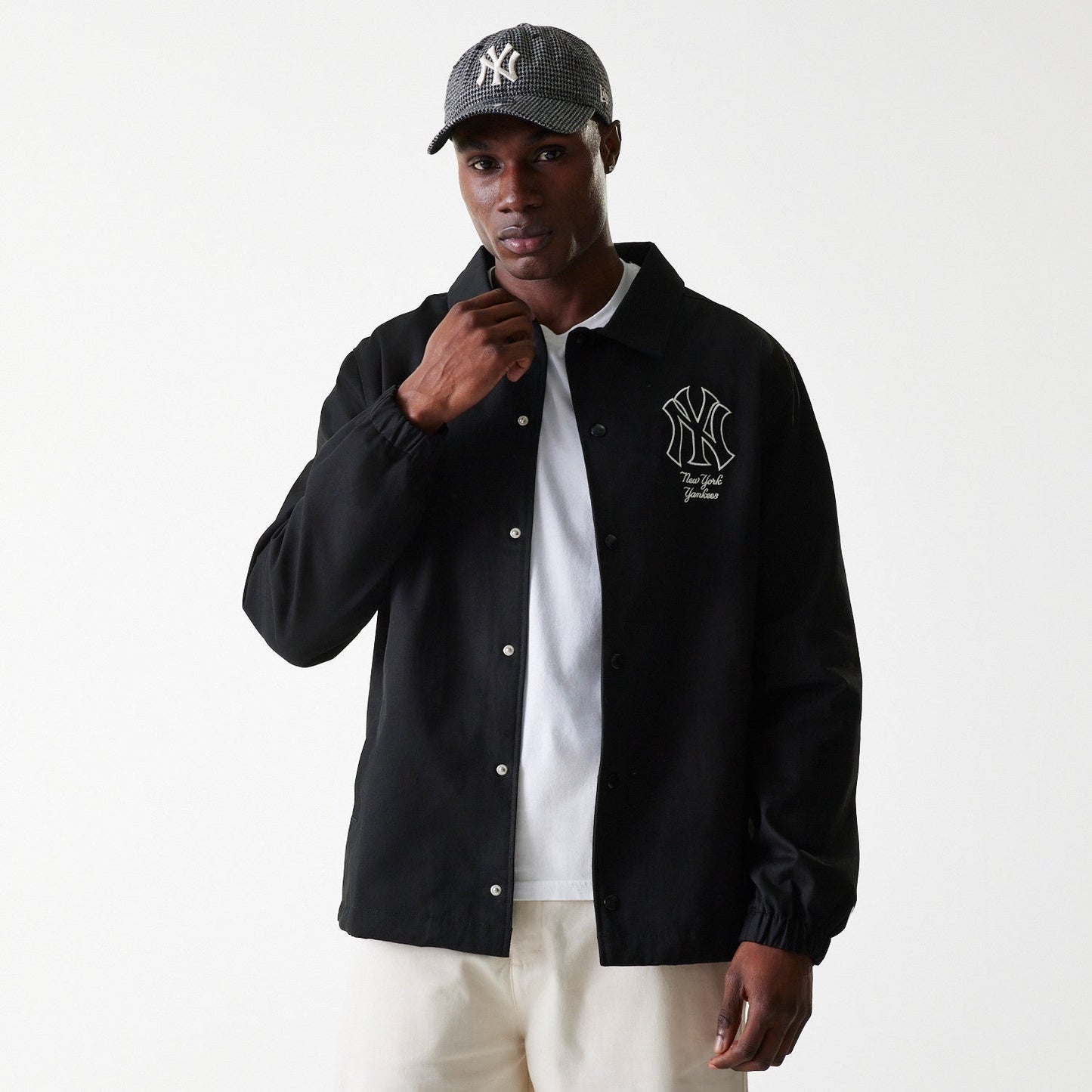 New York Yankees MLB Twill Coaches Jacket New Era Official Sports Fan Gear