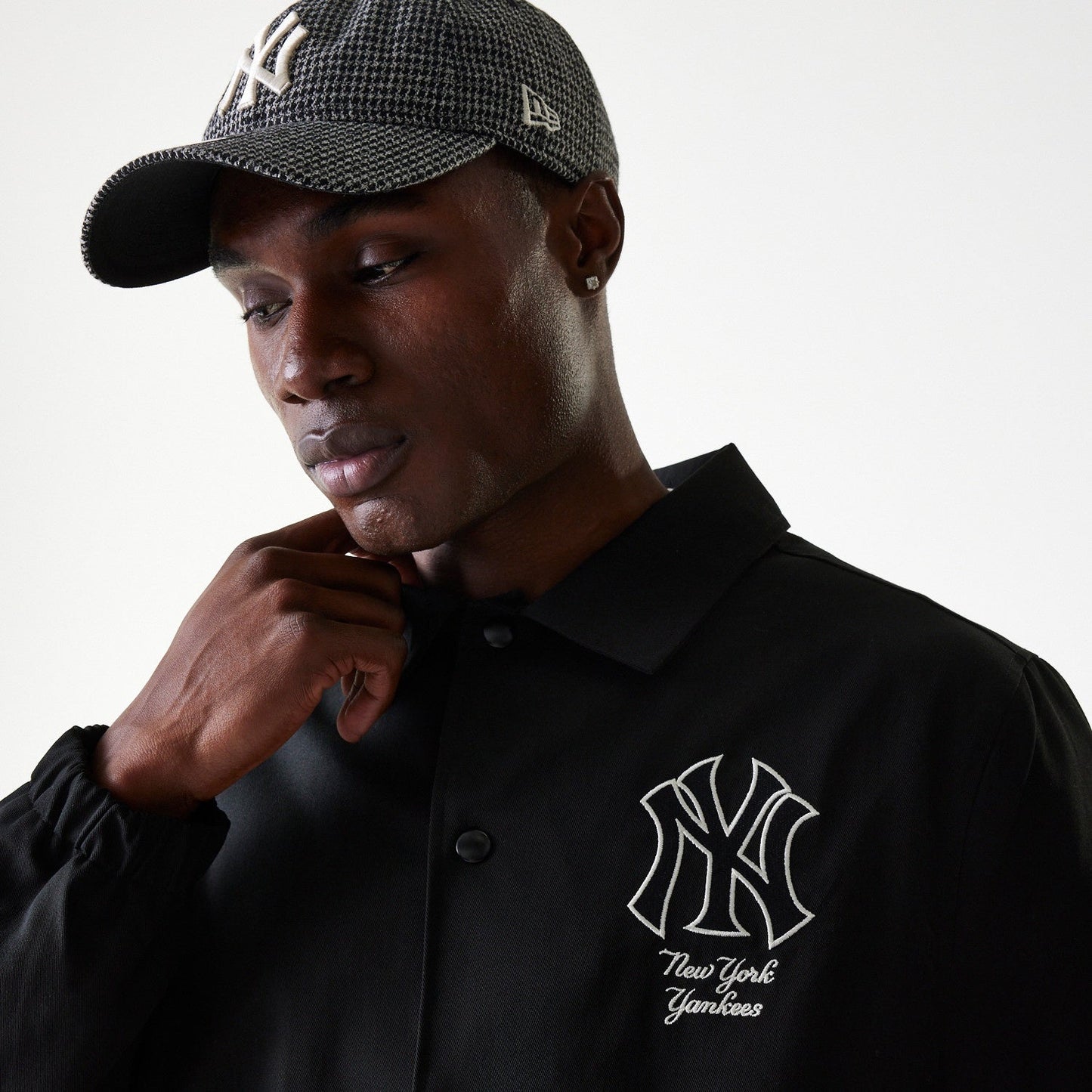New York Yankees MLB Twill Coaches Jacket New Era Official Sports Fan Gear