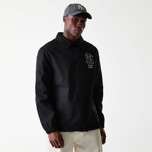 New York Yankees MLB Twill Coaches Jacket New Era Official Sports Fan Gear