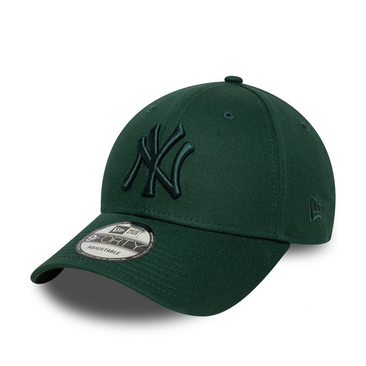 New York Yankees MLB League Essential 9FORTY Strapback New Era Green Official Team Hat Sports Fan Cap