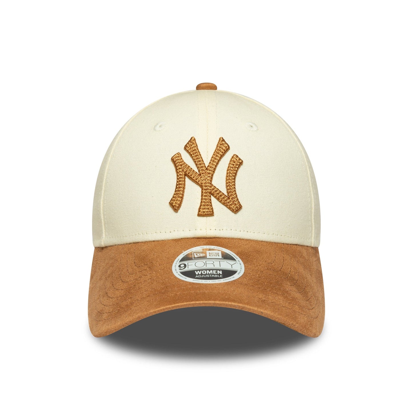 New York Yankees Womens Faux Suede MLB 9FORTY Strapback New Era LTC/CAM Official Team Hat Sports Fan Cap