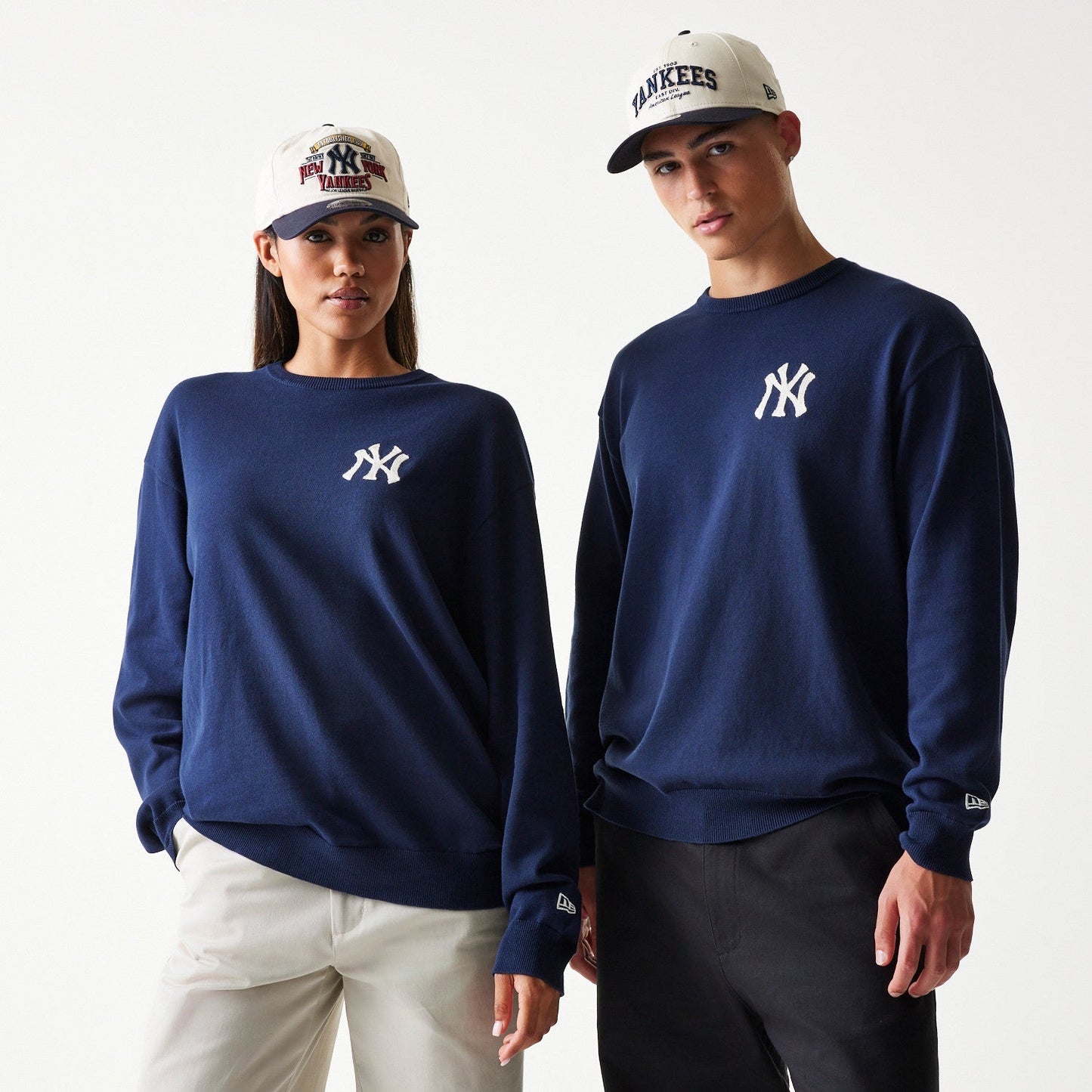 MLB Essential Knit Sweater New York Yankees Navy Official Sports Fan Gear