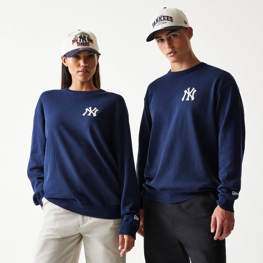 MLB Essential Knit Sweater New York Yankees Navy Official Sports Fan Gear