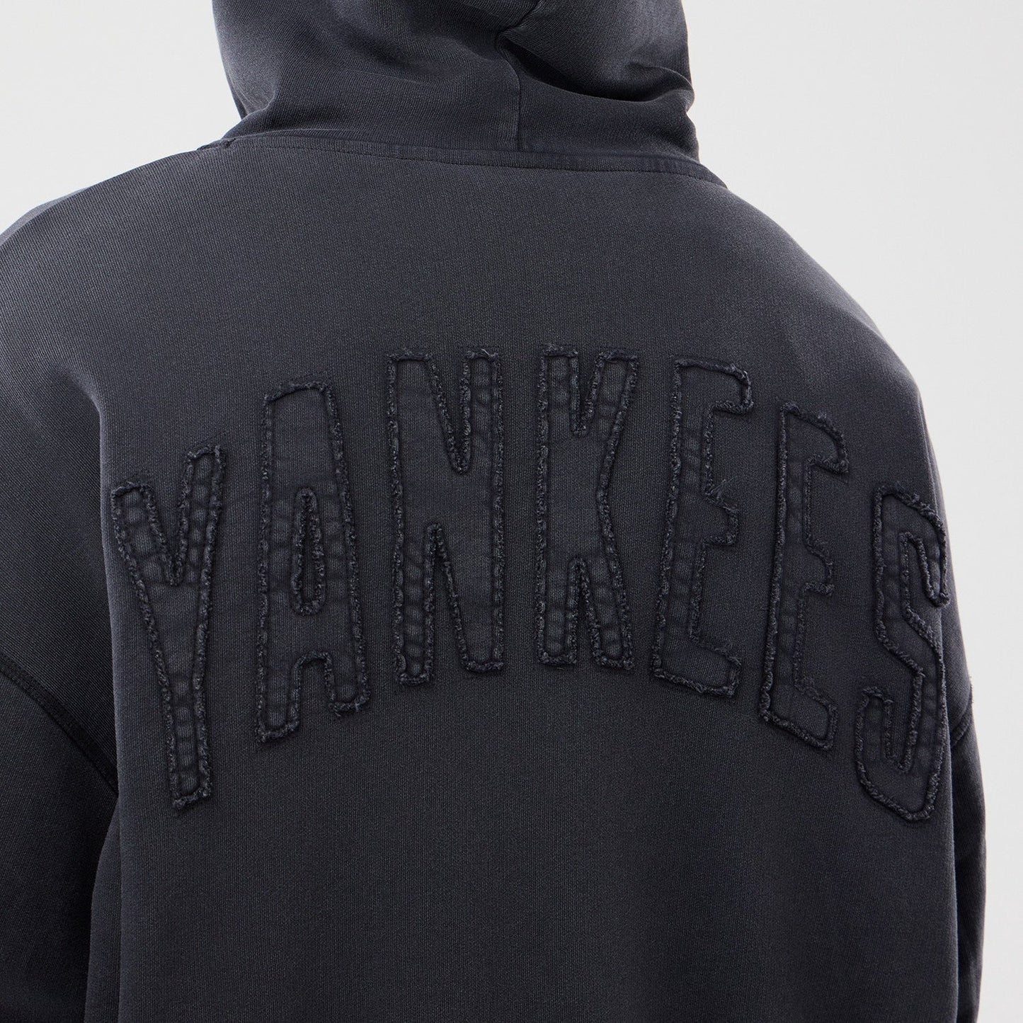 MLB Washed Full Zip Hoodie New York Yankees Black Official Sports Fan Gear