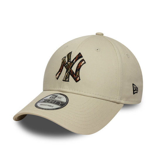New York Yankees MLB 9FORTY Outline Strapback New Era Camo Official Team Hat Sports Fan Cap