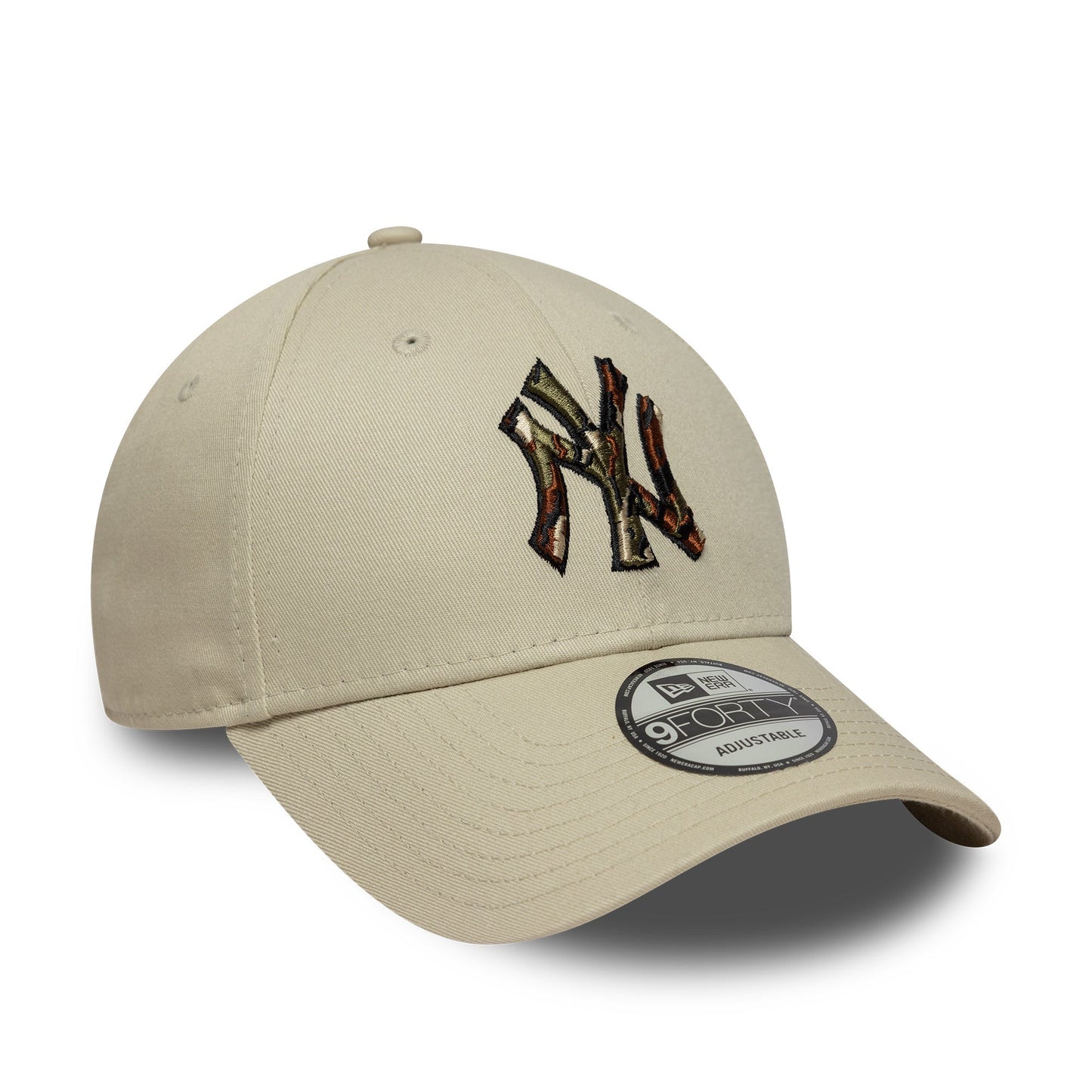 New York Yankees MLB 9FORTY Outline Strapback New Era Camo Official Team Hat Sports Fan Cap