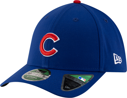 Chicago Cubs New Era M-Crown 39Thirty Player Replica Blue Flex Fit Hat Official Team Hat Sports Fan Cap