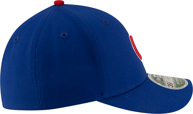 Chicago Cubs New Era M-Crown 39Thirty Player Replica Blue Flex Fit Hat Official Team Hat Sports Fan Cap