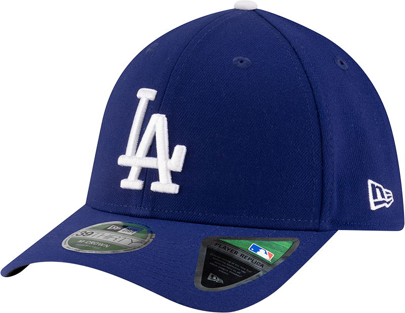 Los Angeles Dodgers New Era M-Crown 39Thirty Player Replica Blue Flex Fit Hat Official Team Hat Sports Fan Cap