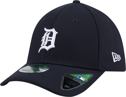 Detroit Tigers New Era M-Crown Player Replica 39Thirty Navy Flex Fit Hat Official Team Hat Sports Fan Cap