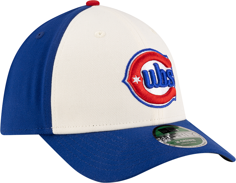 Chicago Cubs New Era M-Crown 39Thirty Alternate 2 Player Replica Blue Flex Fit Hat Official Team Hat Sports Fan Cap