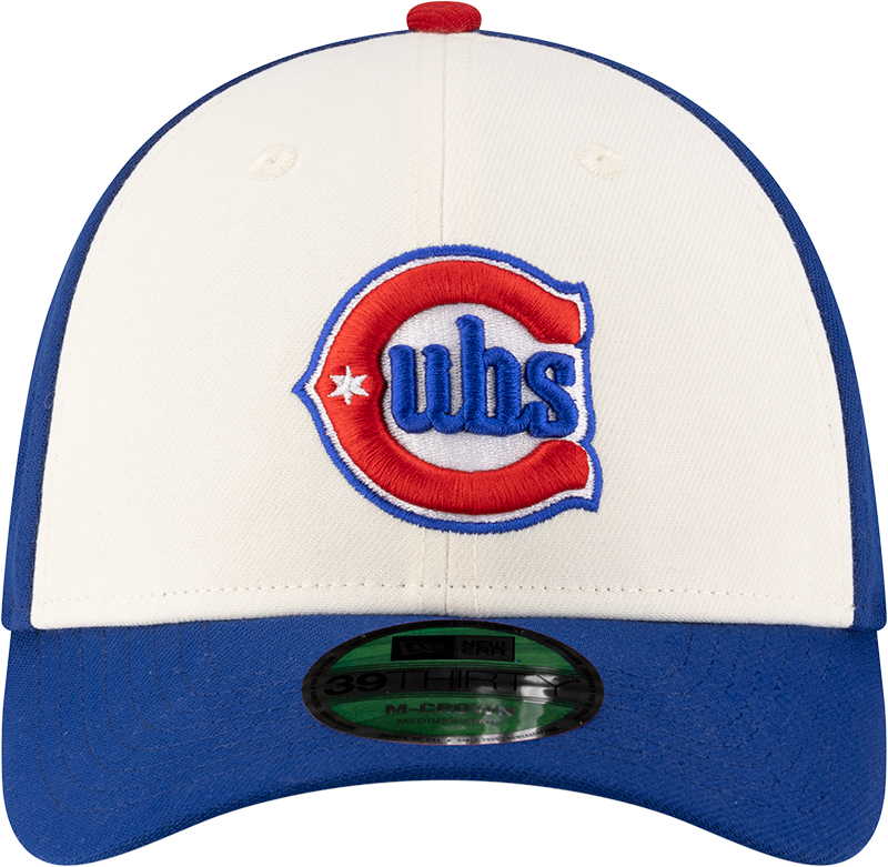 Chicago Cubs New Era M-Crown 39Thirty Alternate 2 Player Replica Blue Flex Fit Hat Official Team Hat Sports Fan Cap
