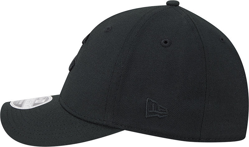 Chicago Cubs New Era M-Crown 39Thirty Black Tonal Flex Fit Hat Official Team Hat Sports Fan Cap