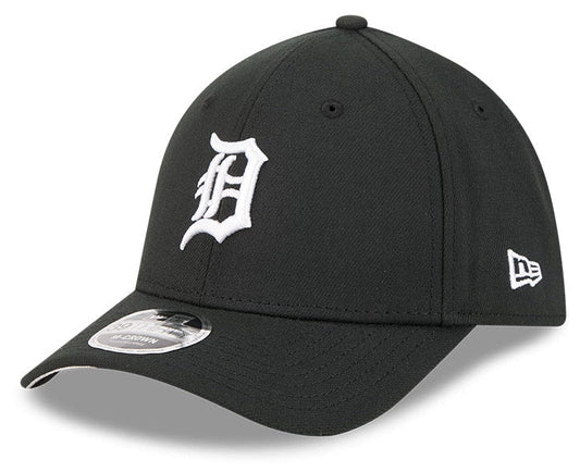 Detroit Tigers M-Crown 39Thirty Black/White Flex Fit Hat Official Team Hat Sports Fan Cap