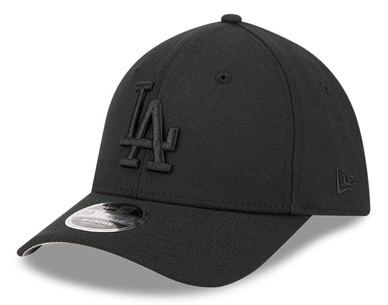 Los Angeles Dodgers M-Crown 39Thirty Tonal Black Flex Fit Hat Official Team Hat Sports Fan Cap