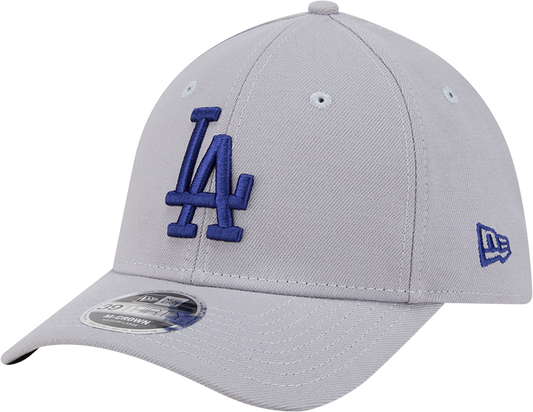 Los Angeles Dodgers New Era M-Crown 39Thirty Gray Flex Fit Hat Official Team Hat Sports Fan Cap