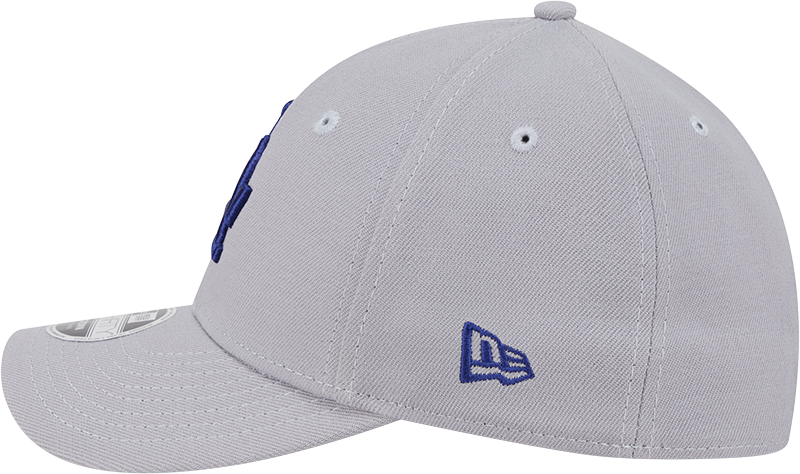 Los Angeles Dodgers New Era M-Crown 39Thirty Gray Flex Fit Hat Official Team Hat Sports Fan Cap