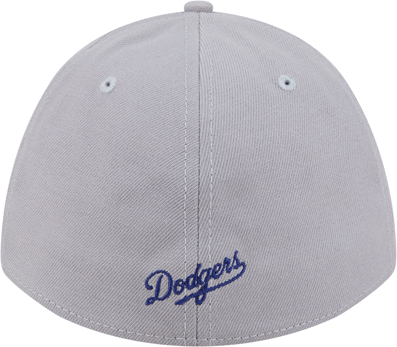 Los Angeles Dodgers New Era M-Crown 39Thirty Gray Flex Fit Hat Official Team Hat Sports Fan Cap