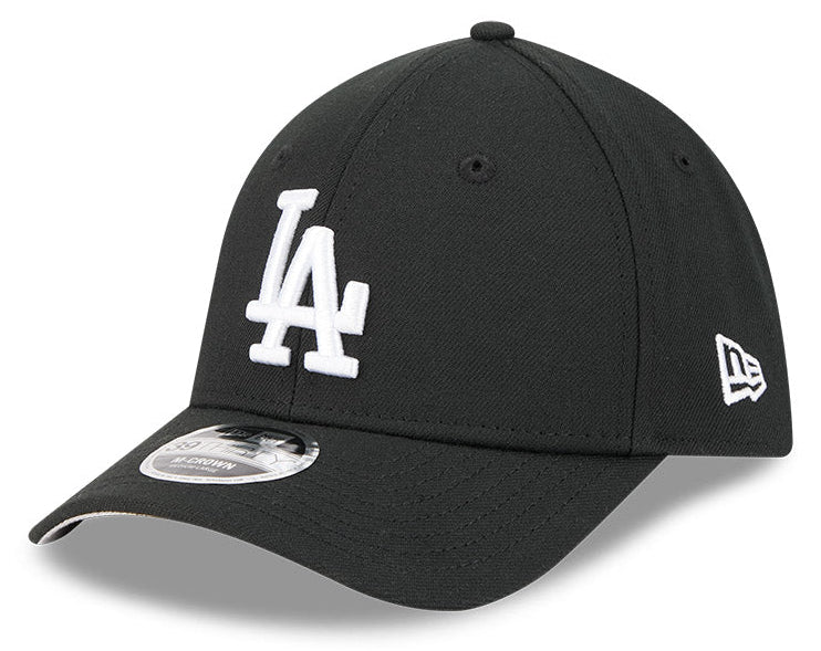 Los Angeles Dodgers M-Crown 39Thirty Black/White Flex Fit Hat Official Team Hat Sports Fan Cap