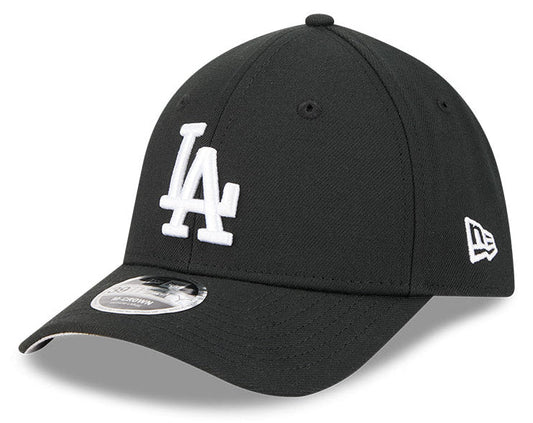 Los Angeles Dodgers M-Crown 39Thirty Black/White Flex Fit Hat Official Team Hat Sports Fan Cap