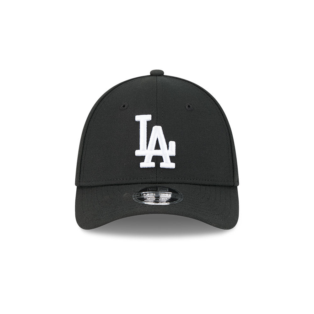 Los Angeles Dodgers M-Crown 39Thirty Black/White Flex Fit Hat Official Team Hat Sports Fan Cap