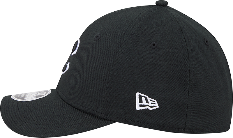 Chicago Cubs New Era M-Crown 39Thirty Black/White Flex Fit Hat Official Team Hat Sports Fan Cap