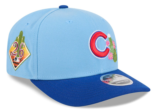 Chicago Cubs New Era 2026 Spring Training 9SEVENTY Stretch Snap Adjustable Hat - Blue Official Team Hat Sports Fan Cap
