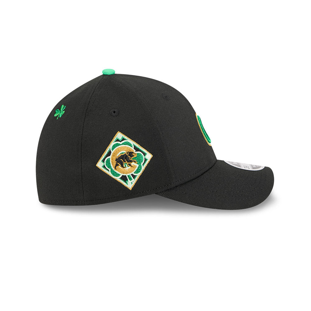 Chicago Cubs New Era M-Crown 39Thirty St. Patrick's Day Flex Fit Hat Official Team Hat Sports Fan Cap