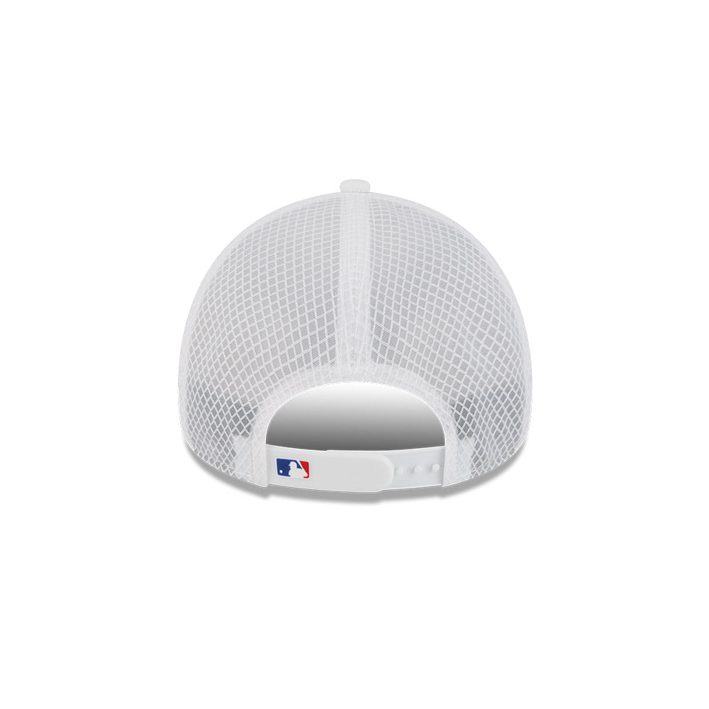 Chicago Cubs New Era 2026 Batting Practice 9Forty APEX "C" Logo Snap Adjustable Hat-White Official Team Hat Sports Fan Cap