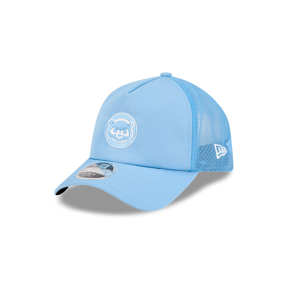 Chicago Cubs New Era 2026 Batting Practice 9Forty APEX "1984 Bear" Logo Snap Adjustable Hat-Sky Blue Official Team Hat Sports Fan Cap