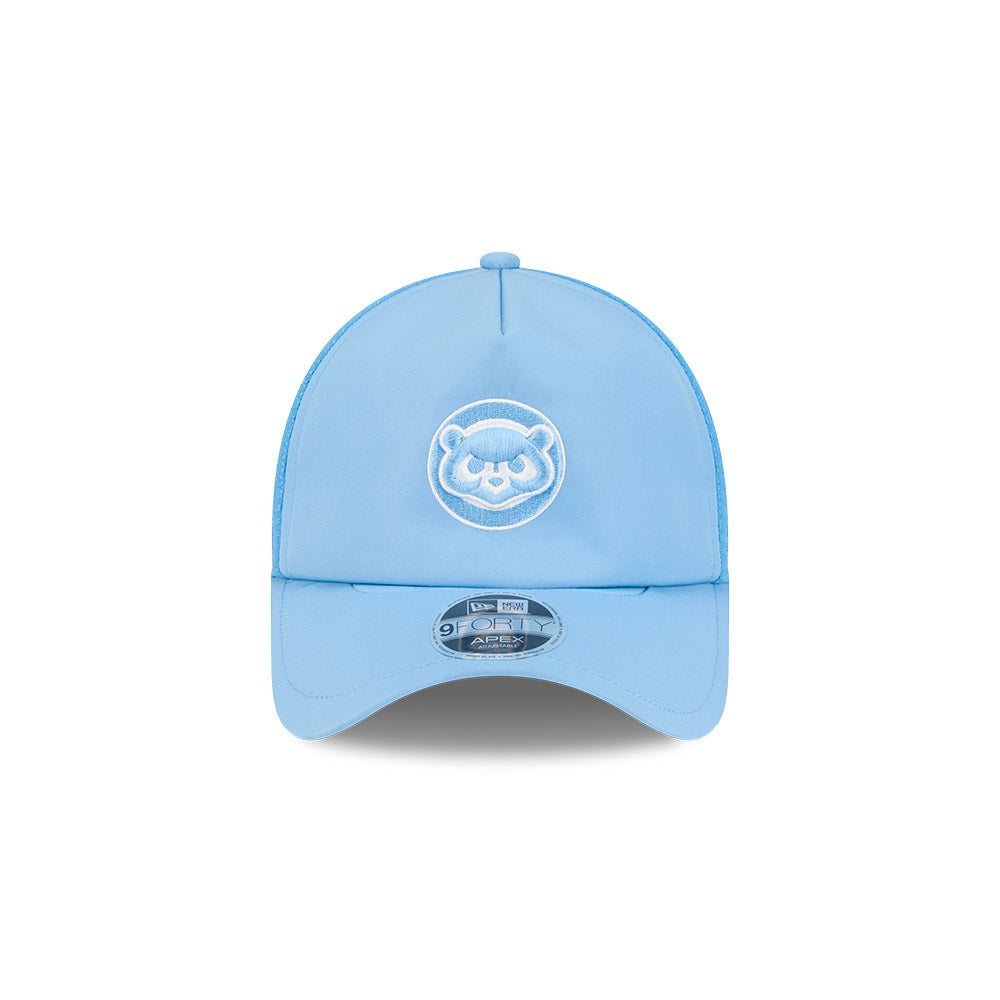 Chicago Cubs New Era 2026 Batting Practice 9Forty APEX "1984 Bear" Logo Snap Adjustable Hat-Sky Blue Official Team Hat Sports Fan Cap
