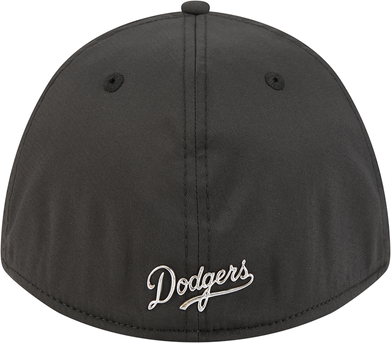 Los Angeles Dodgers New Era M-Crown 39Thirty Metallic Black Performance Flex Fit Hat Official Team Hat Sports Fan Cap