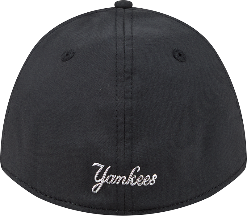 New York Yankees New Era M-Crown 39Thirty Metallic Black Performance Flex Fit Hat Official Team Hat Sports Fan Cap