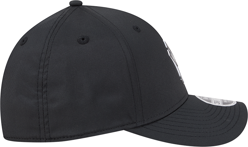 New York Yankees New Era M-Crown 39Thirty Metallic Black Performance Flex Fit Hat Official Team Hat Sports Fan Cap