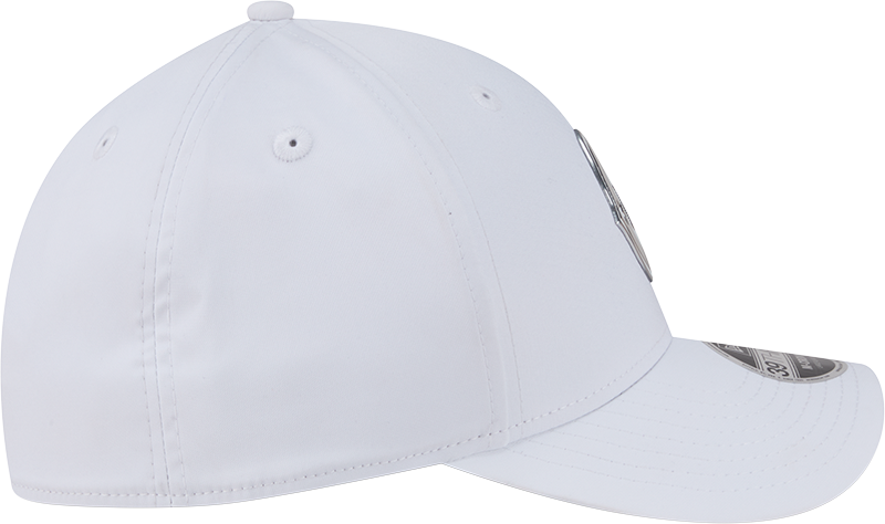 Chicago Cubs New Era M-Crown 39Thirty Alternate 2 Metallic White Performance Flex Fit Hat Official Team Hat Sports Fan Cap