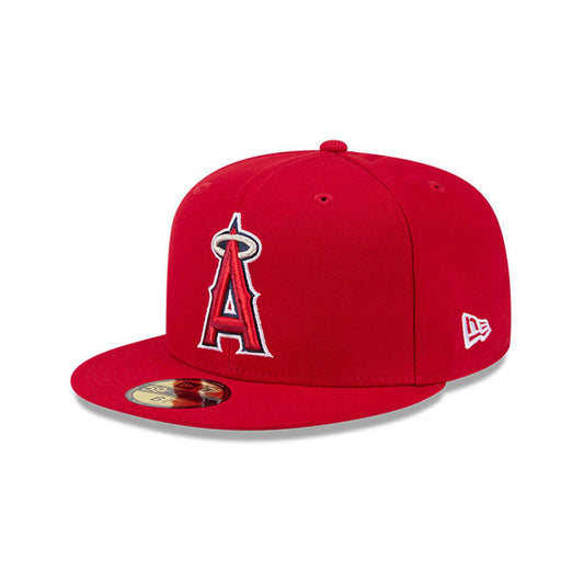 Anaheim Angels MLB Hidden Hit 59FIFTY Fitted New Era Red Official Team Hat Sports Fan Cap