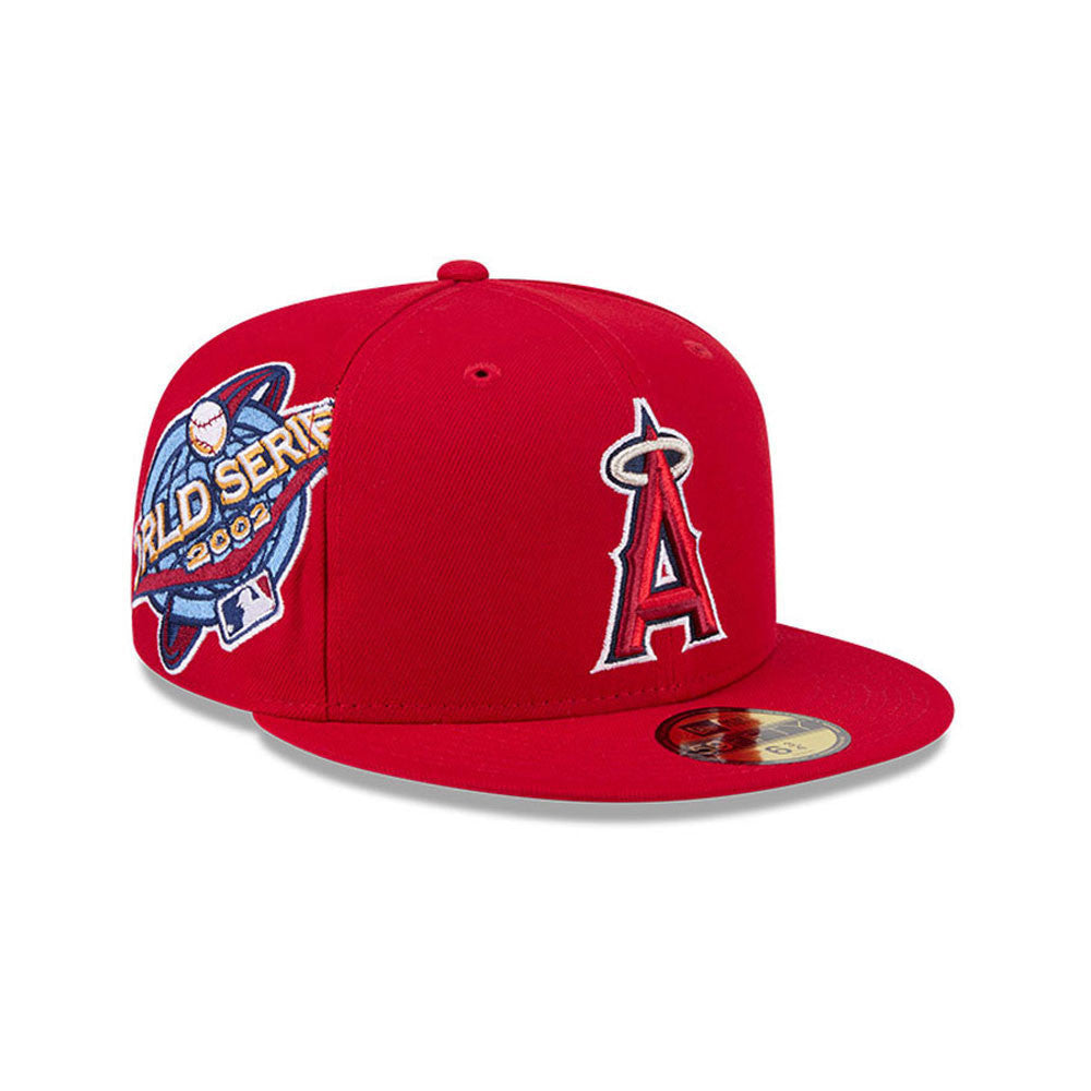 Anaheim Angels MLB Hidden Hit 59FIFTY Fitted New Era Red Official Team Hat Sports Fan Cap